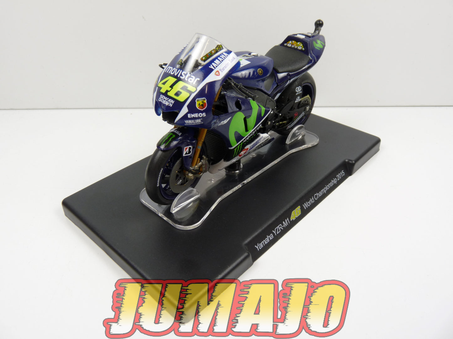 MR102 Moto Valentino Rossi LEO MODELS 1/18 : Yamaha YZR M1 #46 World Championship 2015