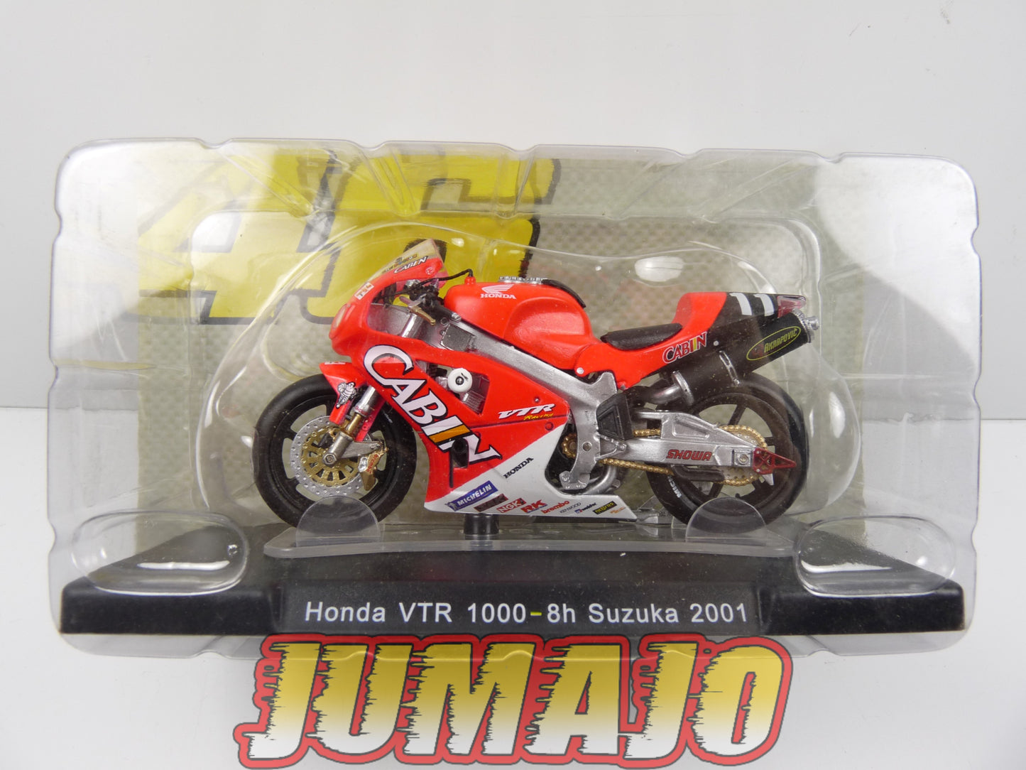 MR106 Moto Valentino Rossi LEO MODELS 1/18 : Honda VTR 1000 #11 8h Suzuka 2001