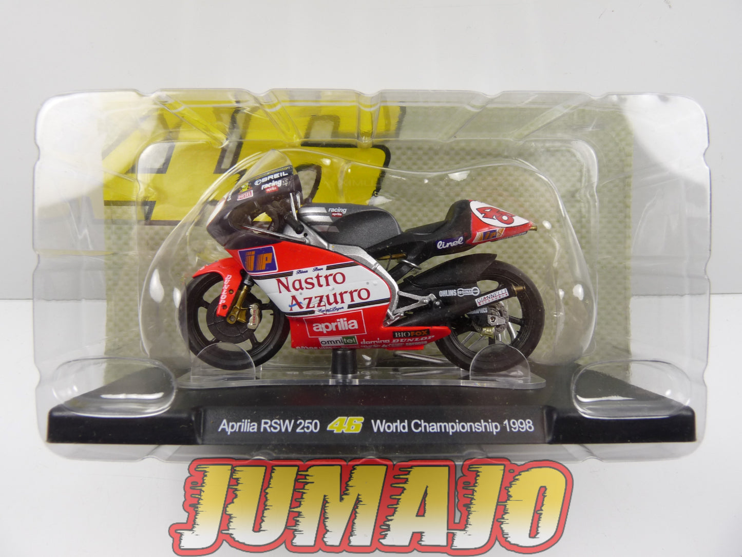 MR18 Moto Valentino Rossi LEO MODELS 1/18 : Aprilia RSW 250 #46 World Championship 1998