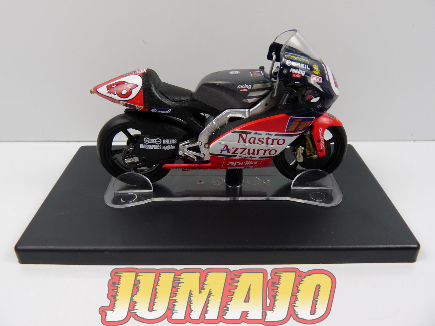 MR18 Moto Valentino Rossi LEO MODELS 1/18 : Aprilia RSW 250 #46 World Championship 1998