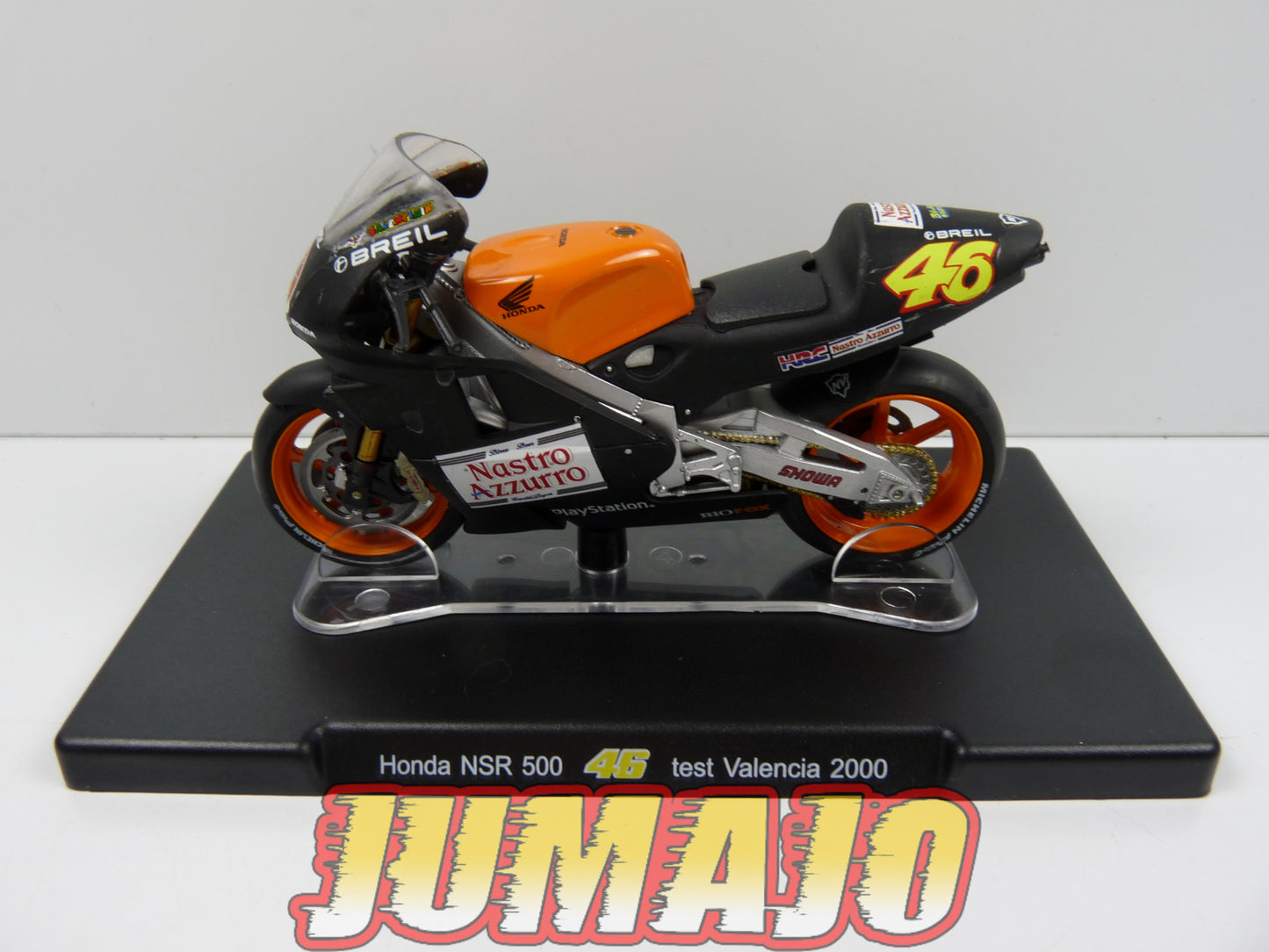 MR34 Moto Valentino Rossi LEO MODELS 1/18 : Honda NSR 500 #46 Test Valencia 2000