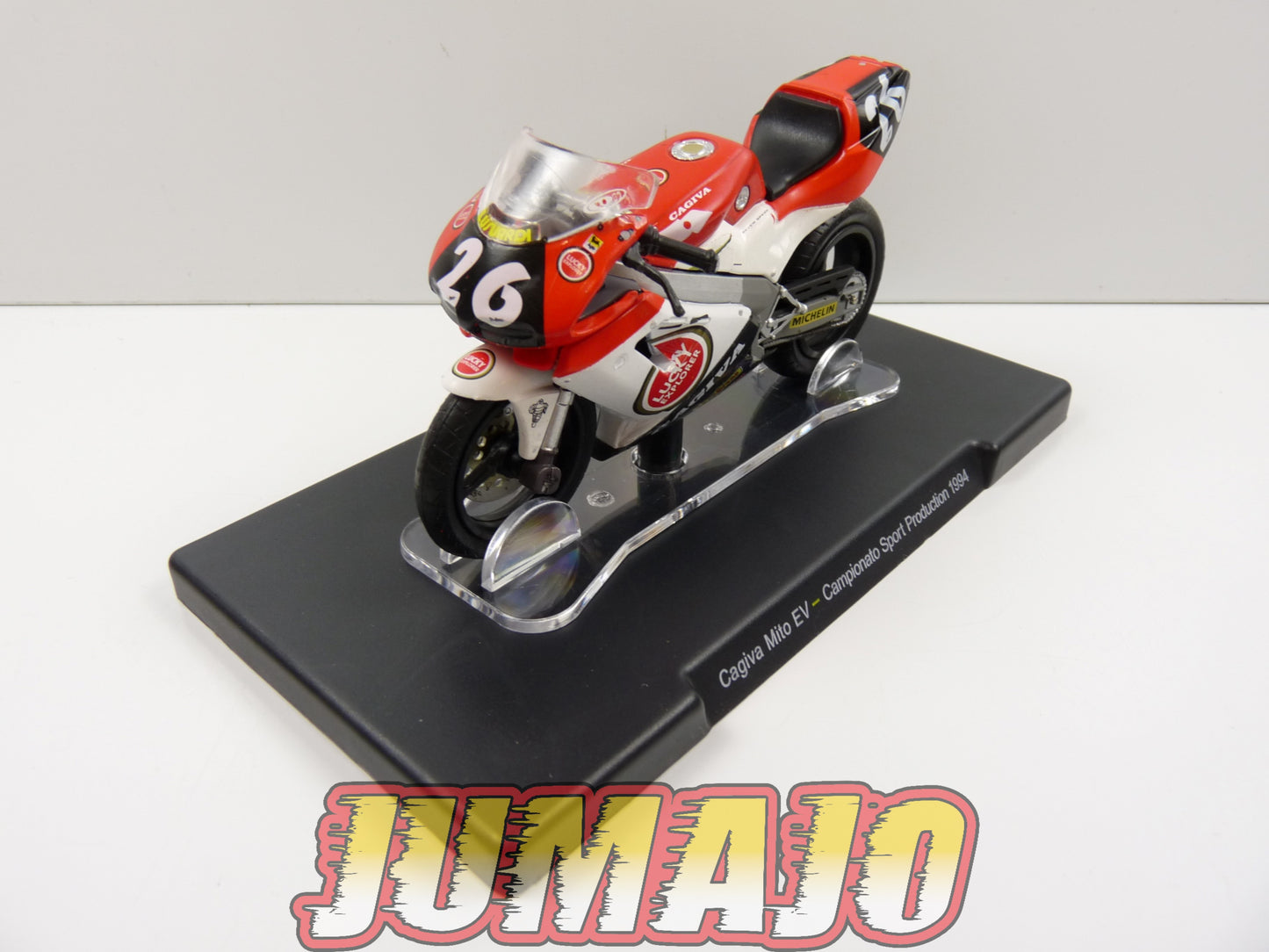 MR144 Moto Valentino Rossi LEO MODELS 1/18 : Cagiva Mito EV YZR M1 #26 Campionato sport production 1994