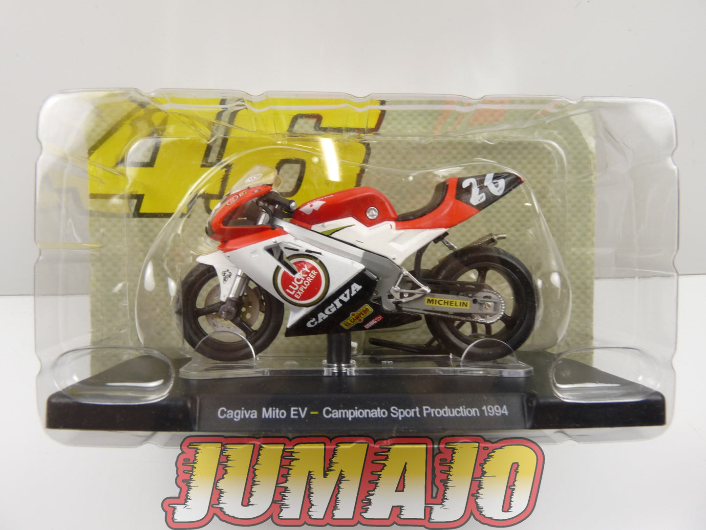 MR144 Moto Valentino Rossi LEO MODELS 1/18 : Cagiva Mito EV YZR M1 #26 Campionato sport production 1994