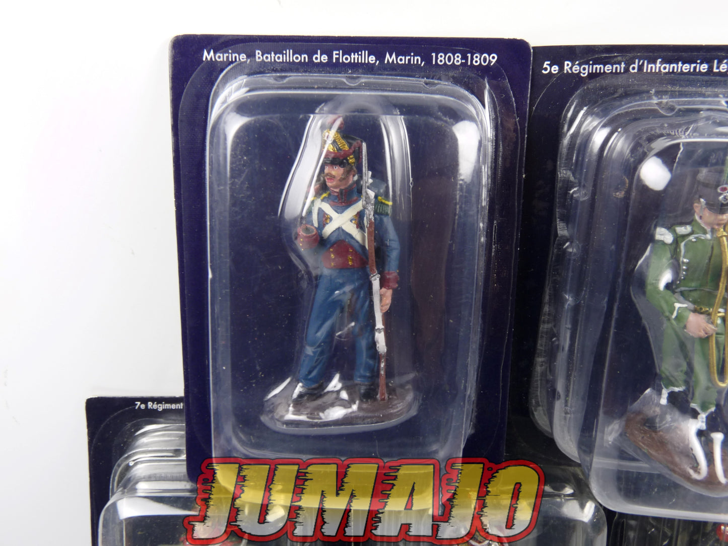 NAP35 LOT de 5 SOLDATS Napoléon Hobby & Work 7cm : Bataillon de Flottille, Infanterie de Suisse, Petite gendarmerie d'Espagne