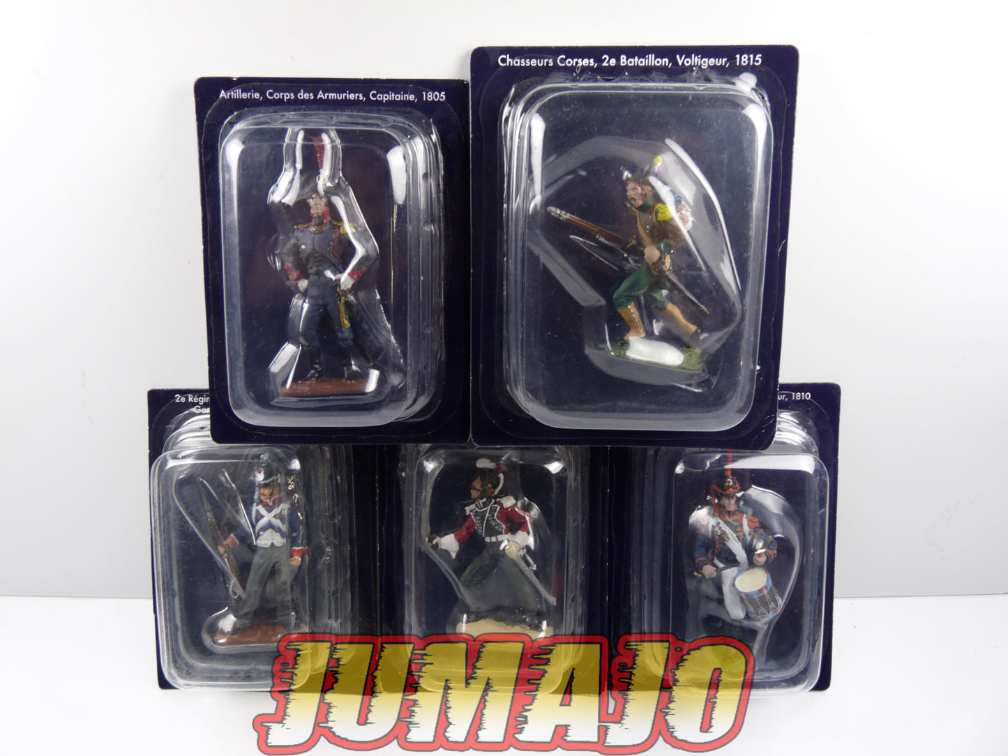 NAP37 LOT de 5 SOLDATS Napoléon Hobby & Work : Artillerie, Chasseurs Corses