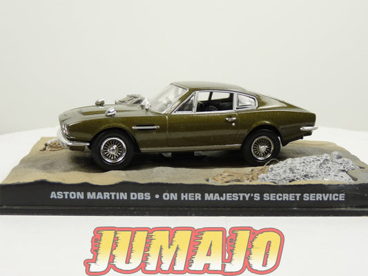 JB135 voiture 1/43 IXO 007 JAMES BOND : ASTON MARTIN DBS on her Majesty's secret service