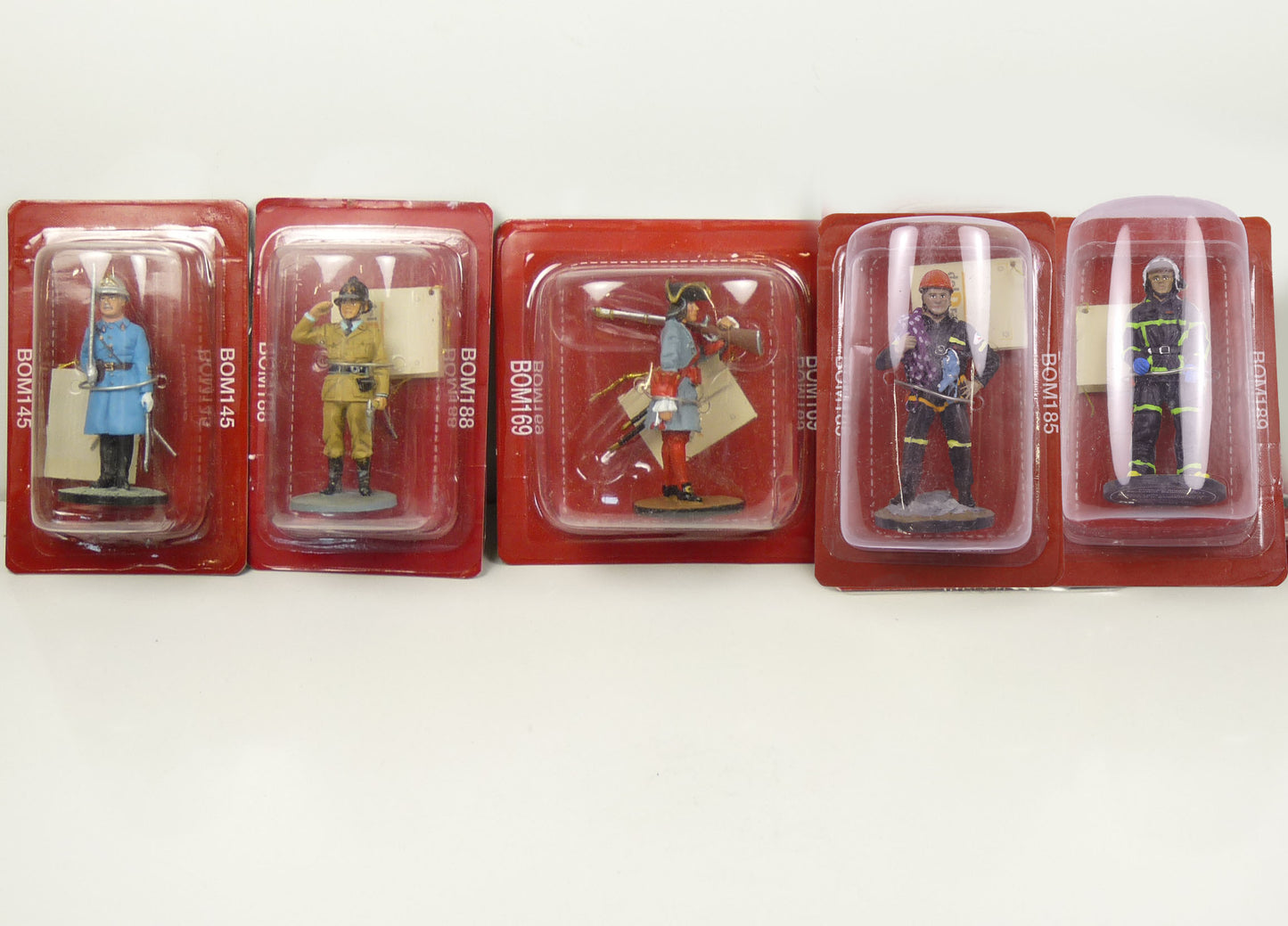 P1 lot de 5 SOLDATS POMPIERS DEL PRADO 1/32