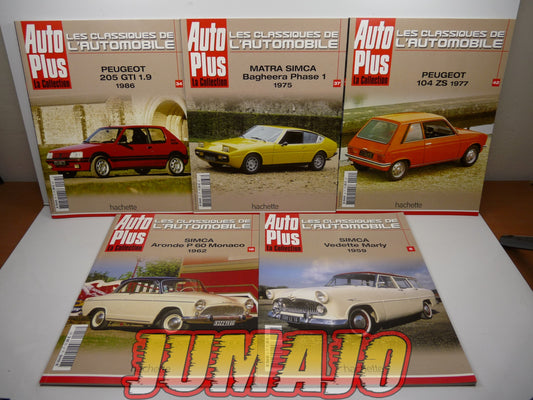LOT-A 5 FASCICULES AUTO PLUS VÉHICULE FRANÇAIS (EN FRANÇAIS) 6, 18, 42, 37, 34