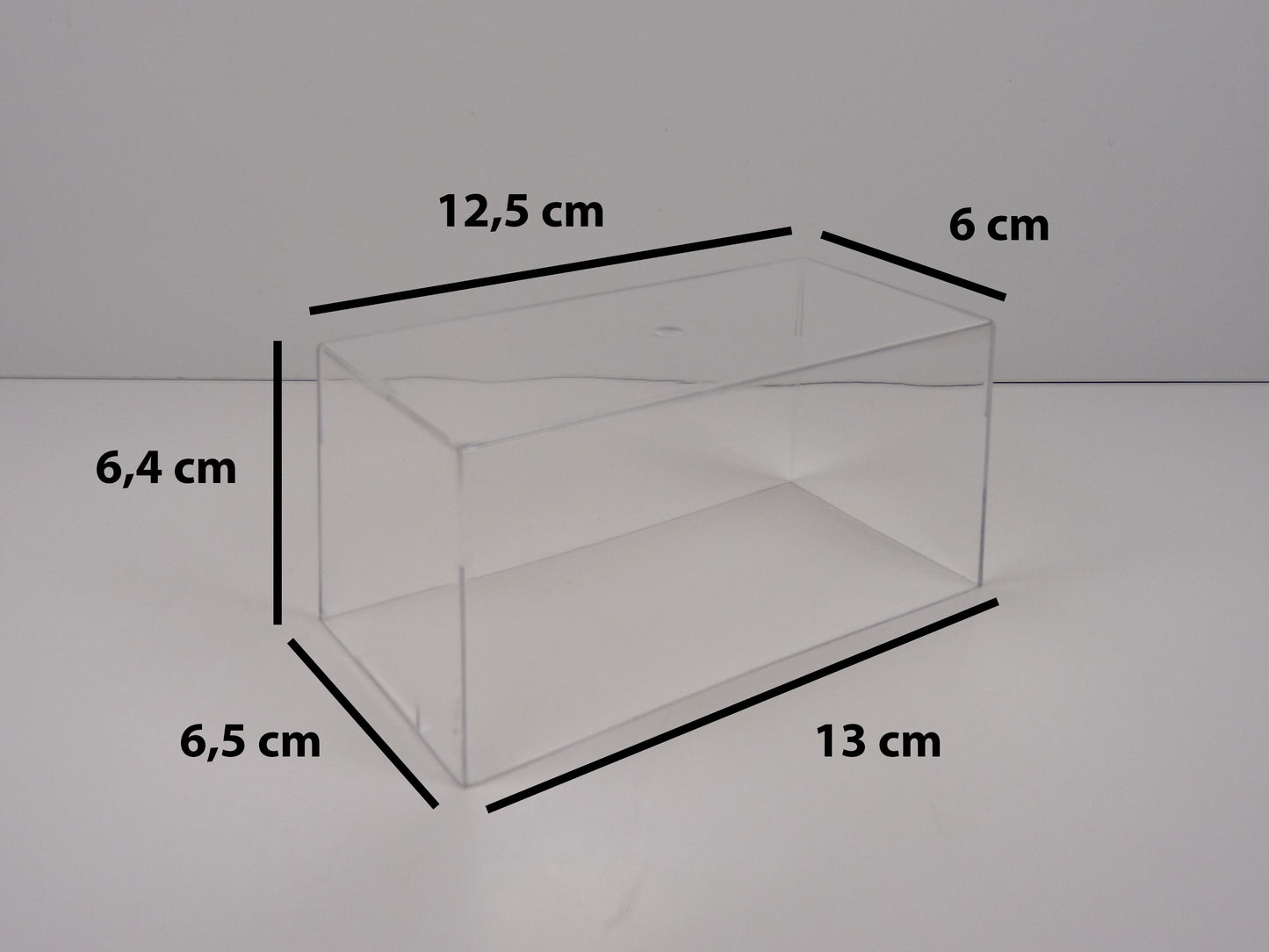 BTE5 Boîtes vitrine PETITES (RBA) 6 cm : Lot de 10 boîtes SANS socles