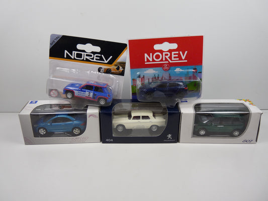 TRI47 : 5 X 3 inches 1/64 Peugeot 807 307 404 Renault 5 Mégane