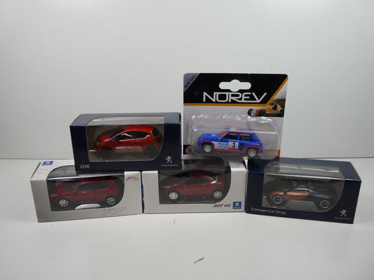 TRI50 : 5 X 3 inches 1/64 PEUGEOT 207cc 208 307 concept car RENAULT 5