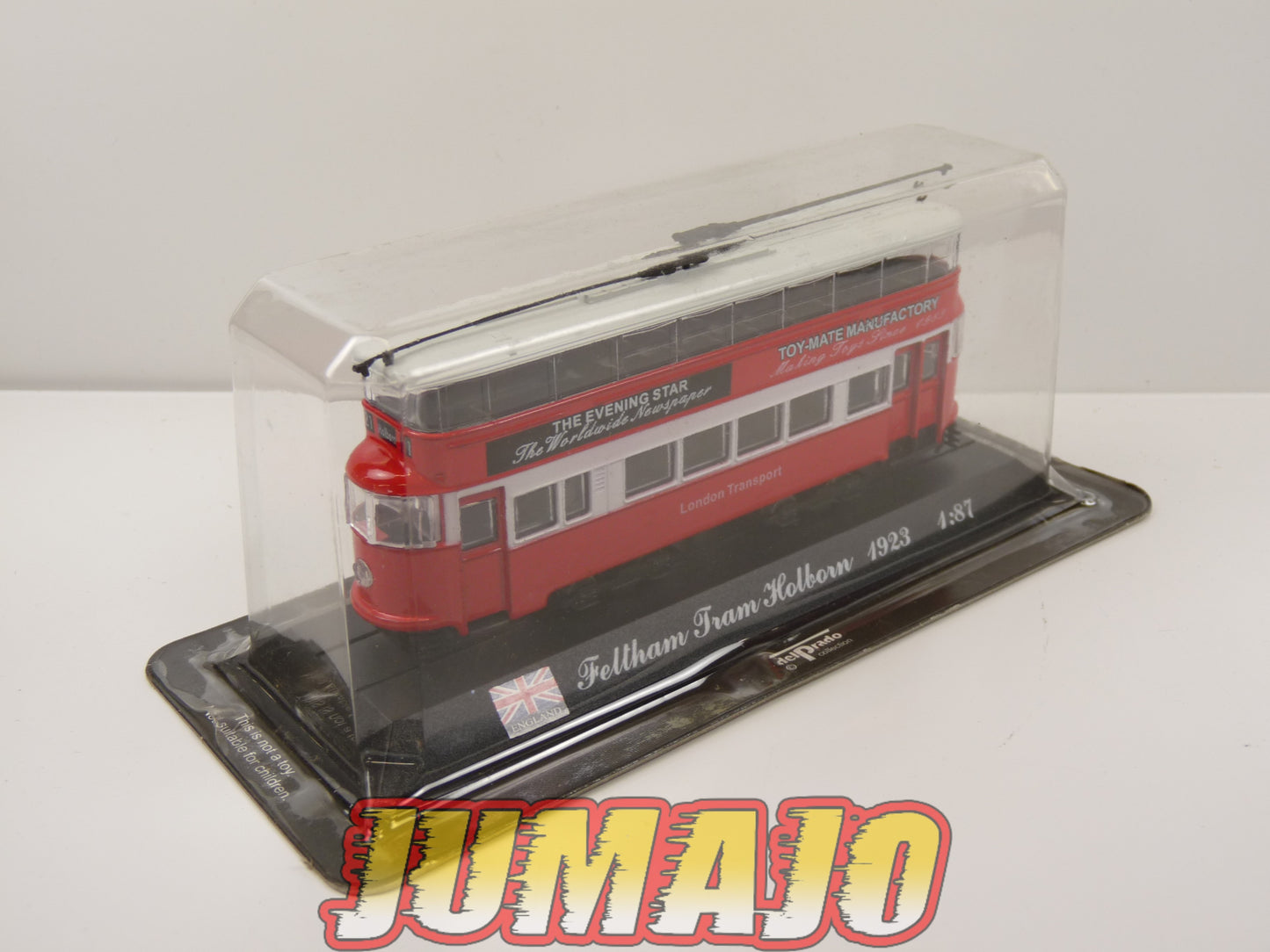 MEA86 Del Prado 1/87 Tramway : Feltham Tram Holbron 1923 UK (Non Motorisé)
