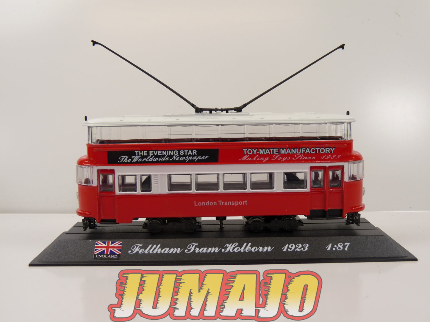 MEA86 Del Prado 1/87 Tramway : Feltham Tram Holbron 1923 UK (Non Motorisé)