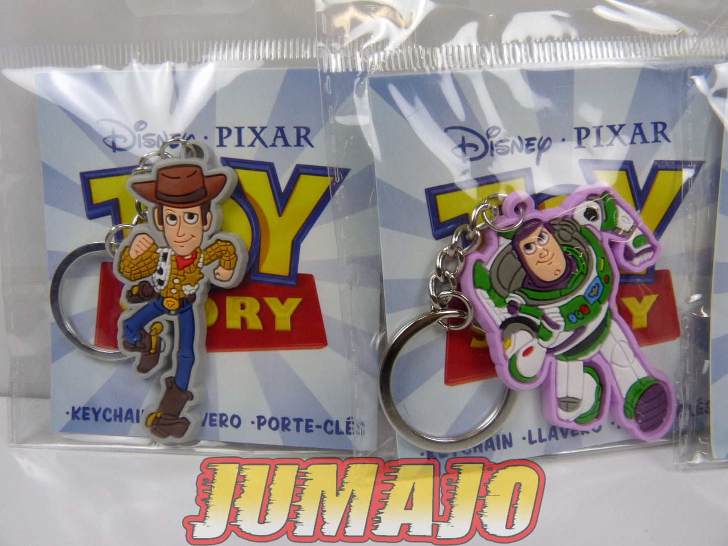FIG84 Lot 4 Porte Cles KIDS Disney Pixar : Toy Story Woody Buzz Zigzag Jessie