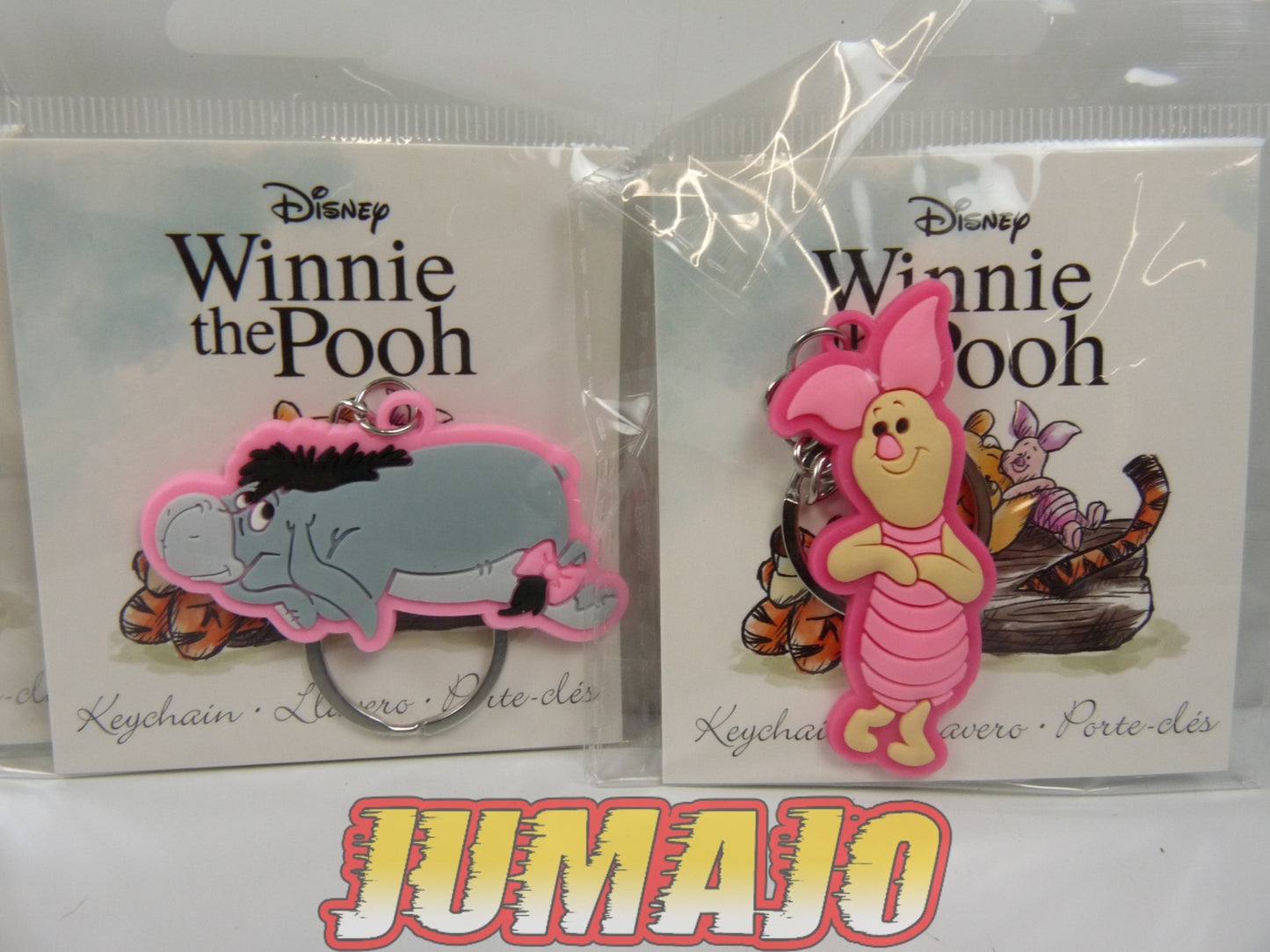 FIG86 Lot 4 Porte Cles KIDS Disney : Winnie the Pooh Tigrou Porcinet Bourriquet