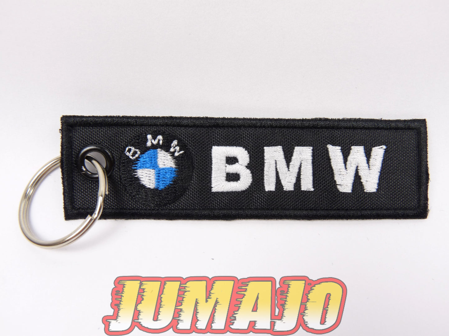 PC15 PORTE CLEF Broderie tissu environ 10,2cm x 2,8cm : BMW