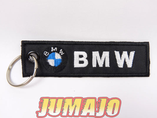 PC15 PORTE CLEF Broderie tissu environ 10,2cm x 2,8cm : BMW