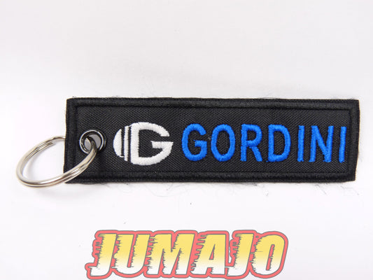 PC16 PORTE CLEF Broderie tissu environ 10,2cm x 2,8cm : Gordini