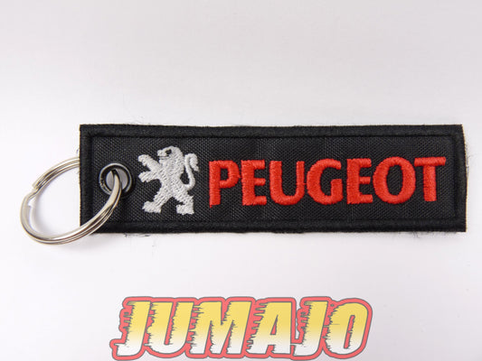 PC4 PORTE CLEF Broderie tissu environ 10,2cm x 2,8cm : Peugeot