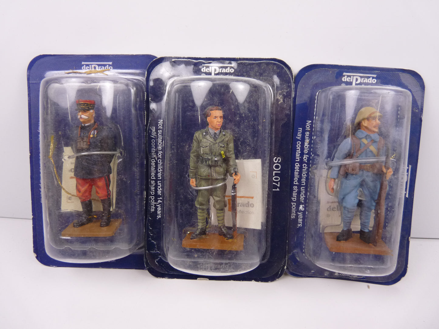 PGM21 LOT 3 SOLDATS WW1 guerre del prado Infantry Soldier General Joffre Infantry Corporal Italie France