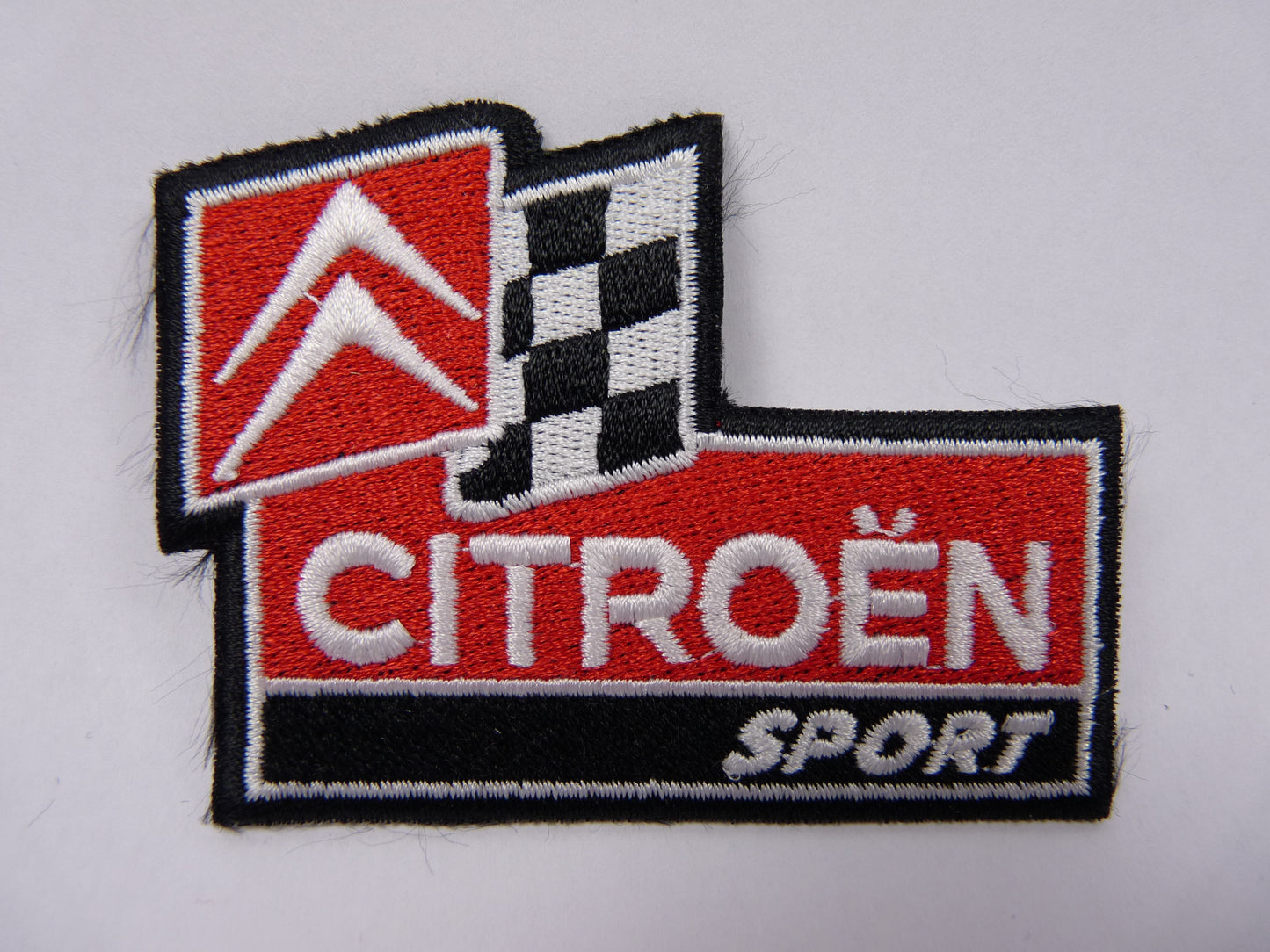 PTC45 Patch brodé thermocollé : logo Citroen Sport largeur environ 7.3 cm hauteur environ 5.5 cm