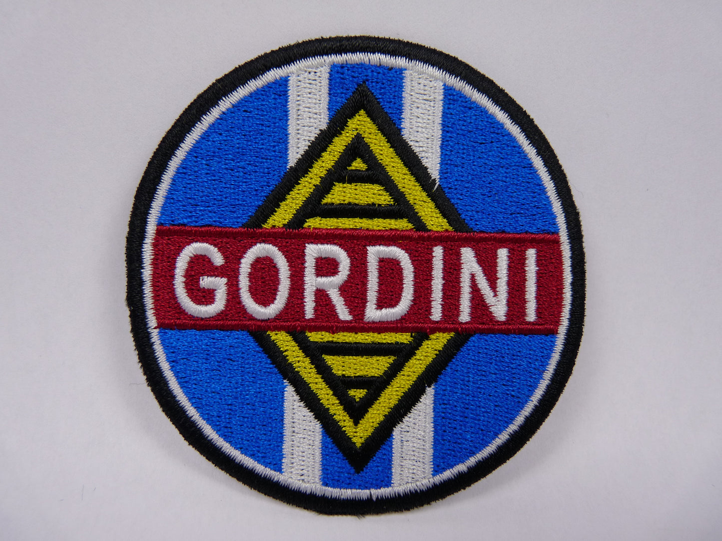 PTC63 Patch brodé thermocollé : logo Gordini Diamètre environ 7.8 cm