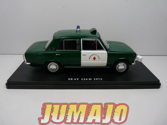 PVQ1 Voiture 1/24 SALVAT test espagne : SEAT 124 D 1973 Police + radar
