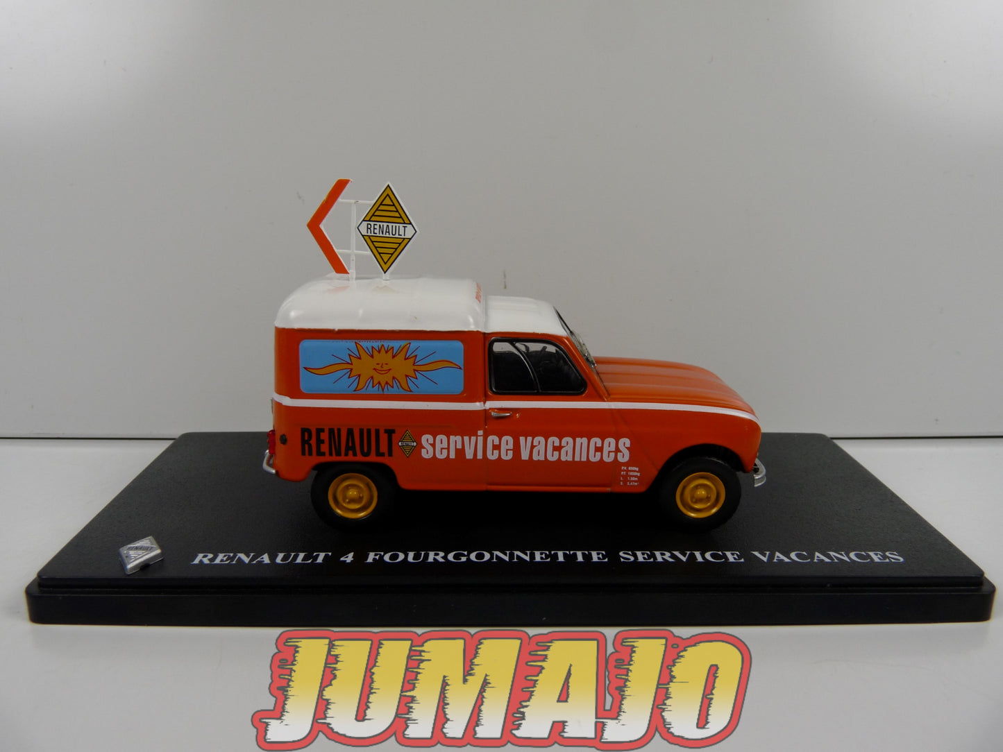 R4L36 Passion RENAULT 4 L 1/43 : 4L FOURGONNETTE SERVICE VACANCES