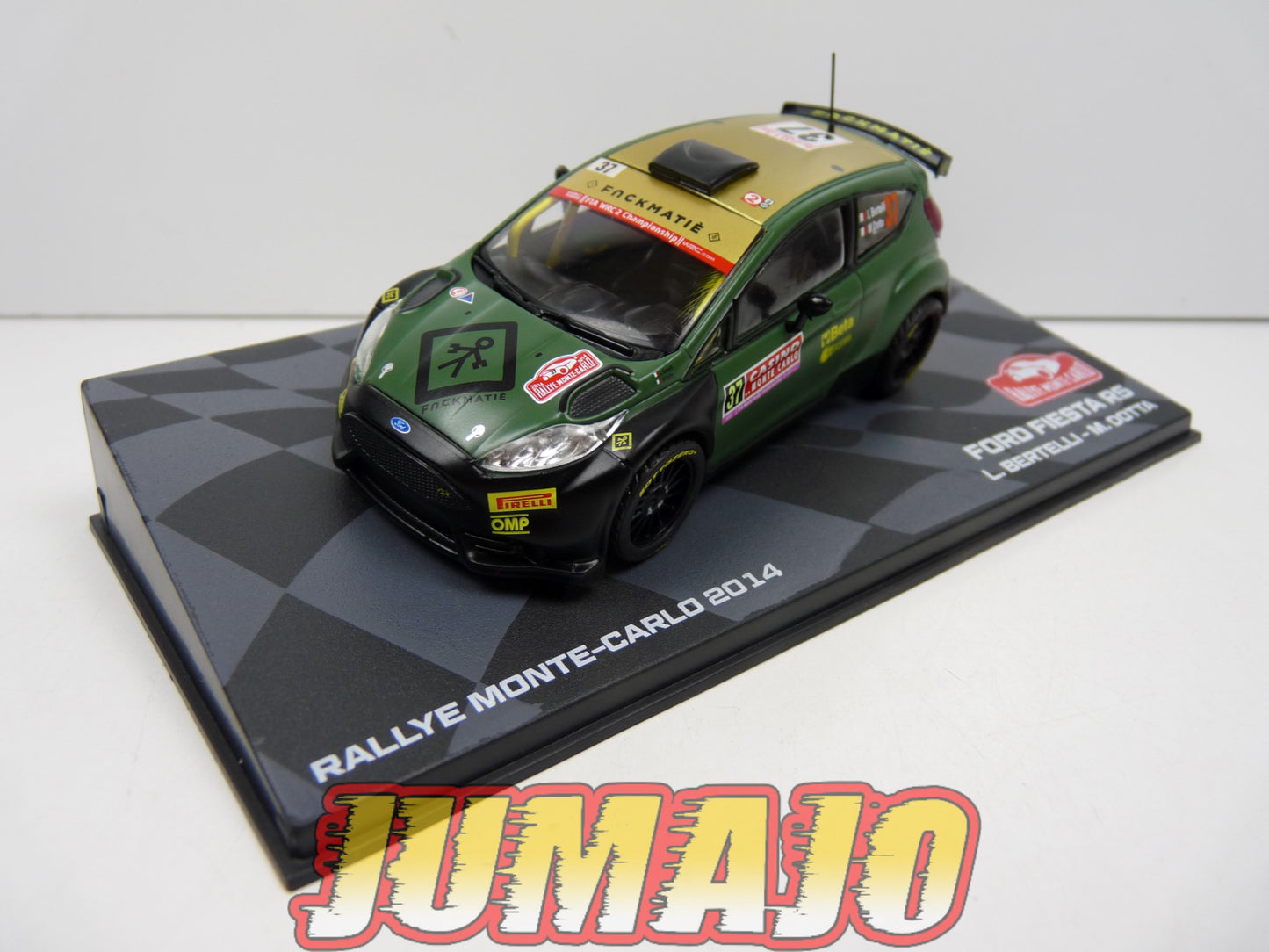 RMIT20 1/43 IXO Rallye Monte Carlo : FORD Fiesta R5 2014 #35 L.Bertelli BOITE CASSÉ