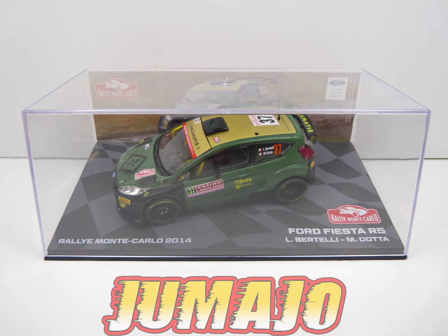 RMIT20 1/43 IXO Rallye Monte Carlo : FORD Fiesta R5 2014 #35 L.Bertelli BOITE CASSÉ