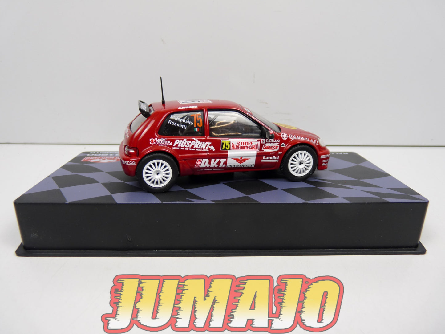 RMIT53 1/43 IXO Rallye Monte Carlo : CITROEN Saxo S1600 2004 #75 L.Rossetti