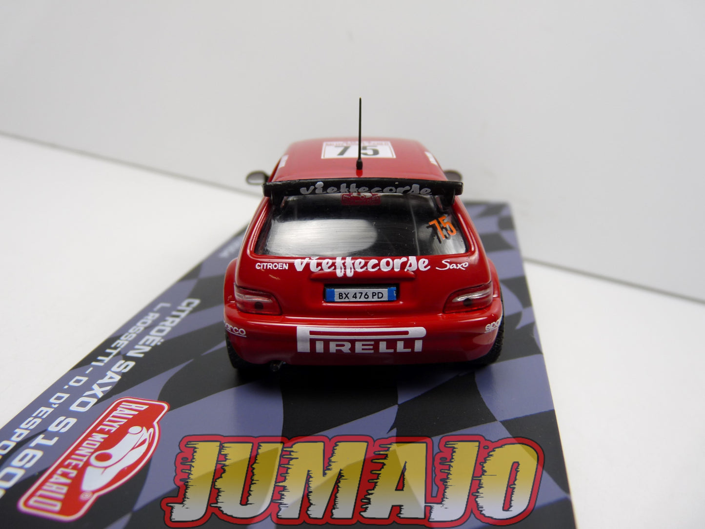 RMIT53 1/43 IXO Rallye Monte Carlo : CITROEN Saxo S1600 2004 #75 L.Rossetti