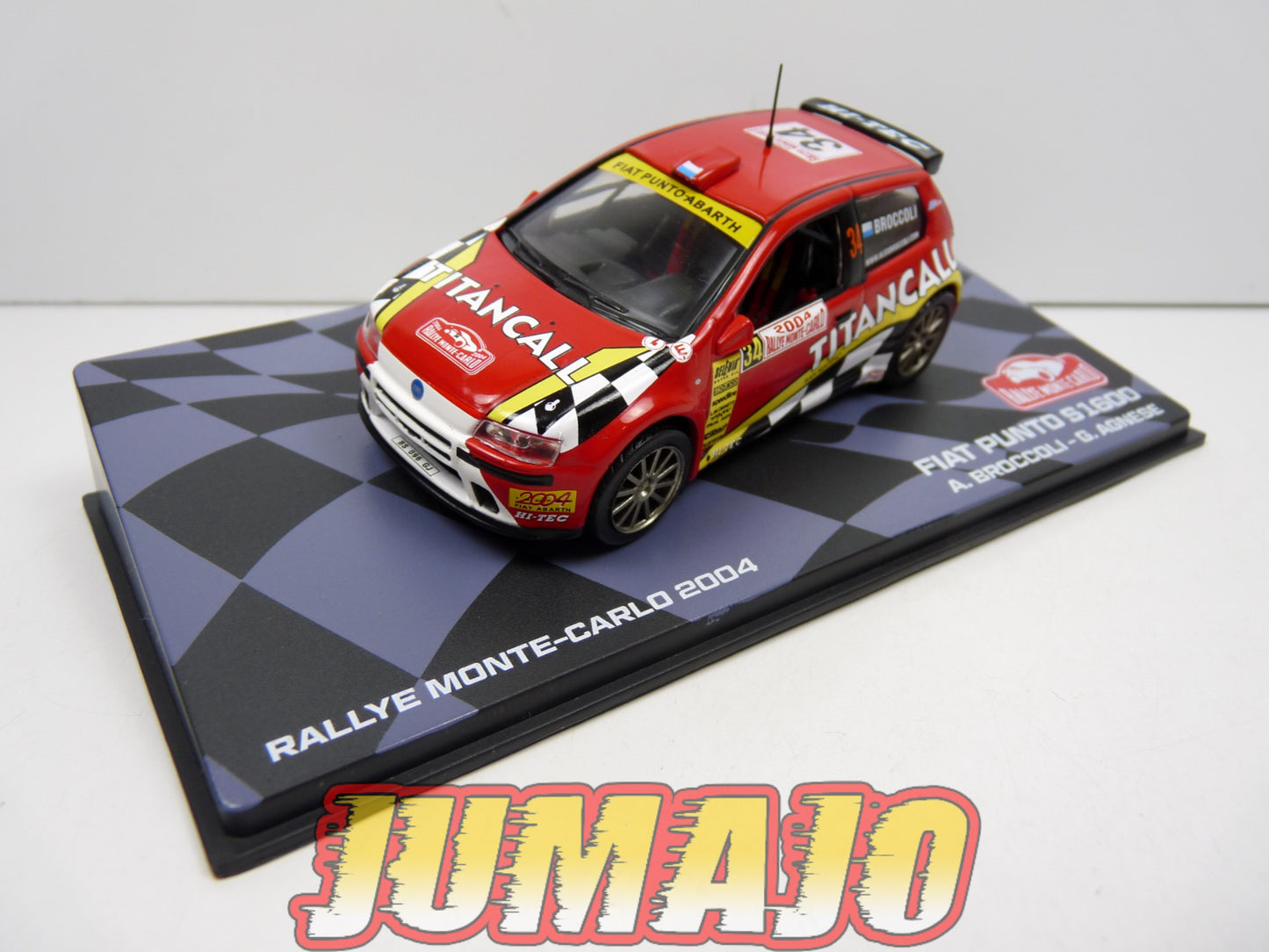 RMIT54 1/43 IXO Rallye Monte Carlo : FIAT Punto S1600 2004 #34 A.Broccoli