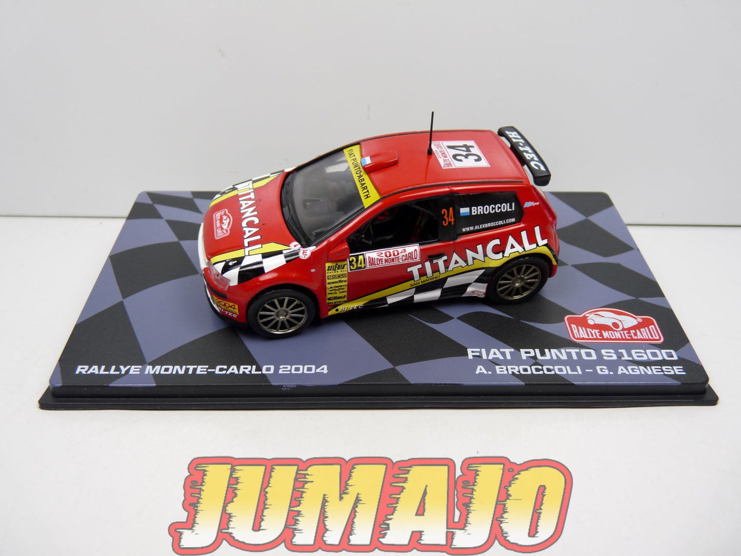 RMIT54 1/43 IXO Rallye Monte Carlo : FIAT Punto S1600 2004 #34 A.Broccoli