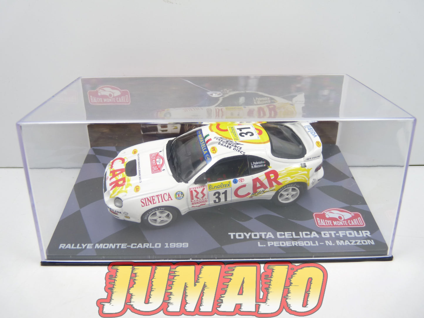 RMIT61 1/43 IXO Rallye Monte Carlo : TOYOTA Celica GT-Four 1999 #31 L.Pedersoli