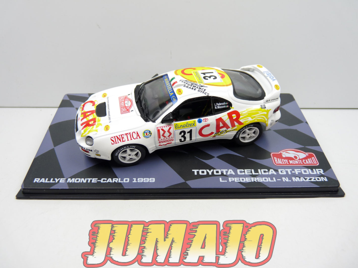 RMIT61 1/43 IXO Rallye Monte Carlo : TOYOTA Celica GT-Four 1999 #31 L.Pedersoli
