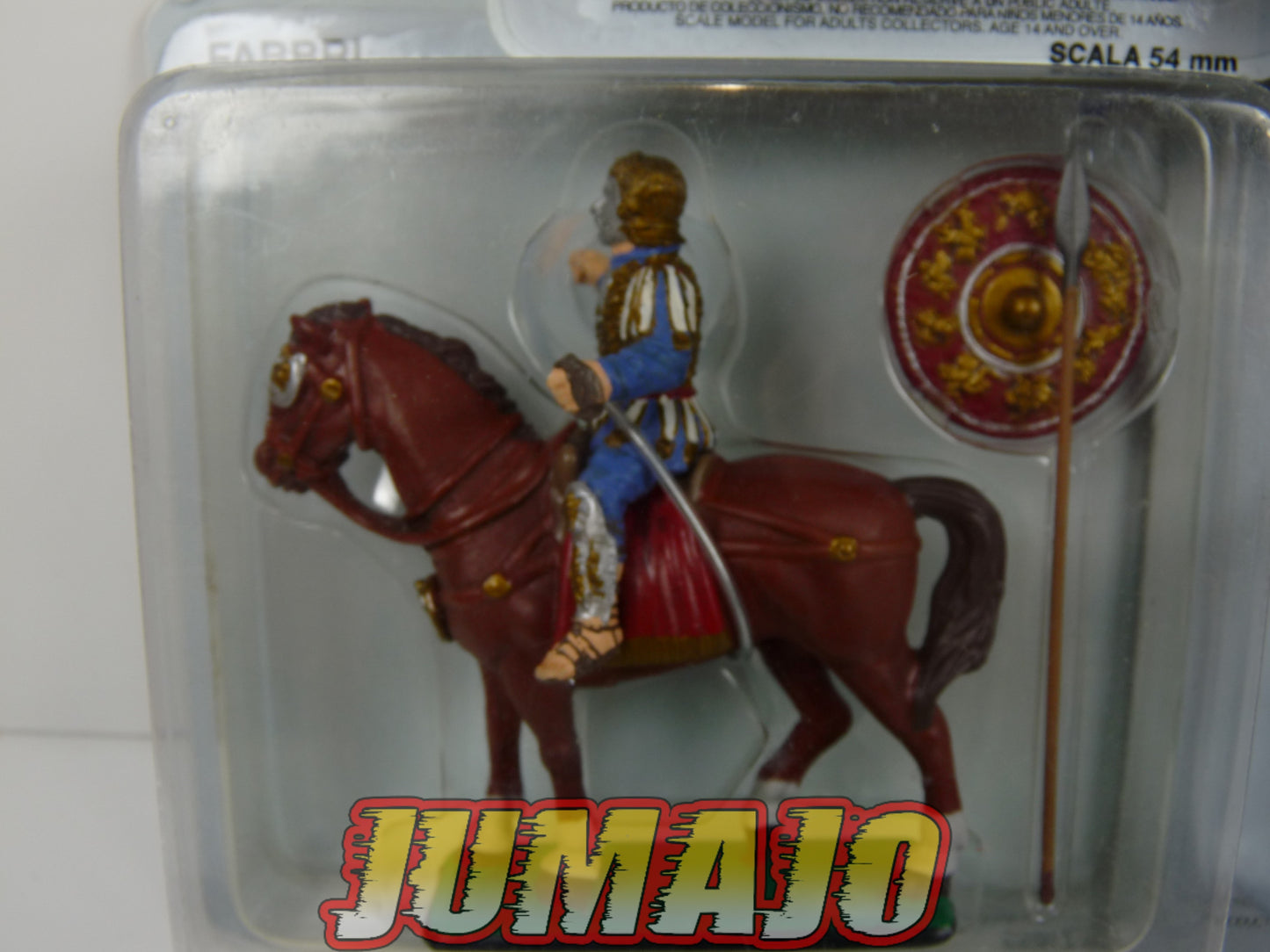 ROM13 LOT 4 SOLDATS ROMAINS Italeri 54 mm : Cavalier, Légionnaire, Gladiateur, Musicien