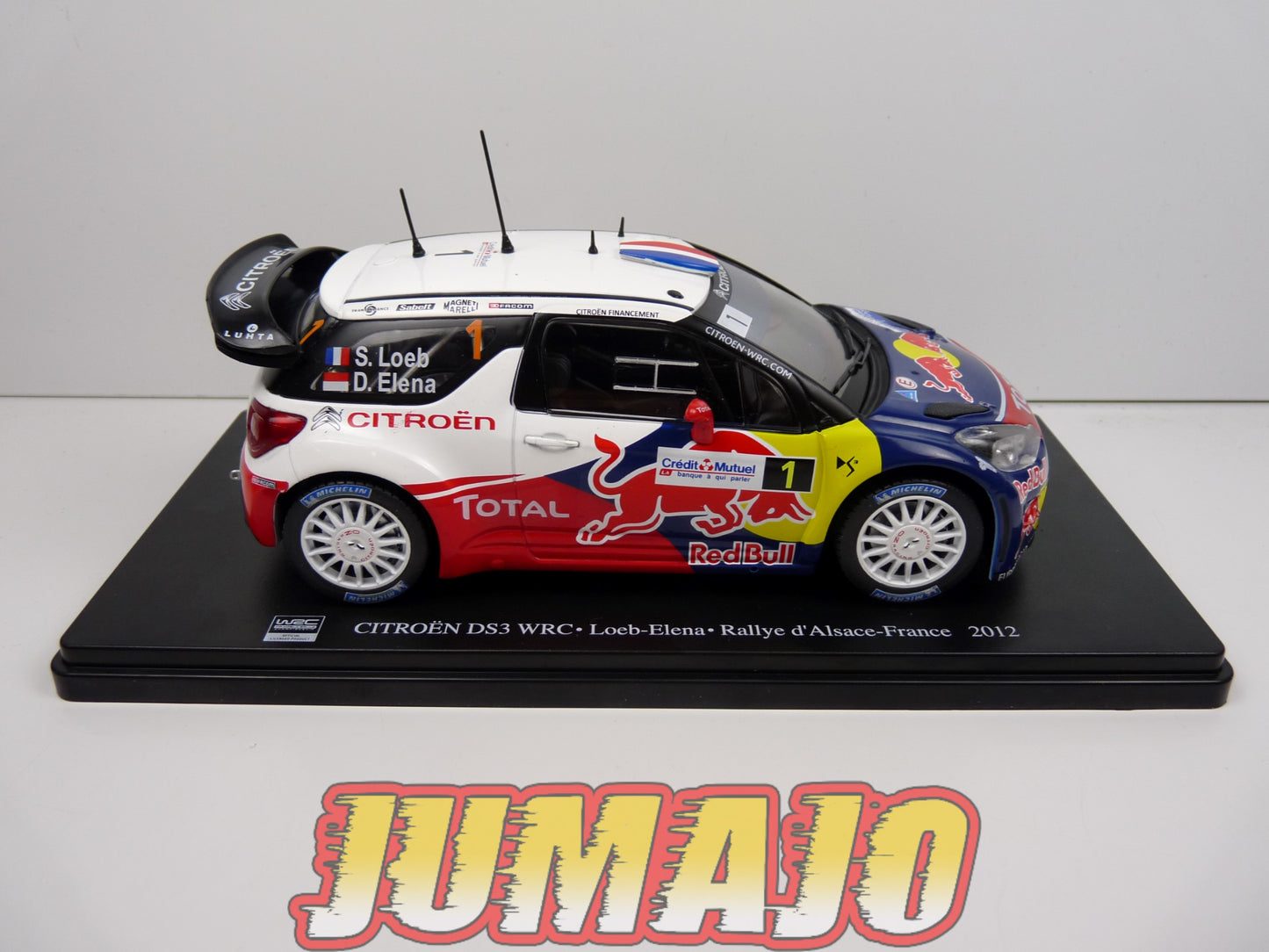 RVQ12 Voiture Rallye 1/24 SALVAT Models : CITROEN DS3 WRC 2012 #1 Loeb Elena