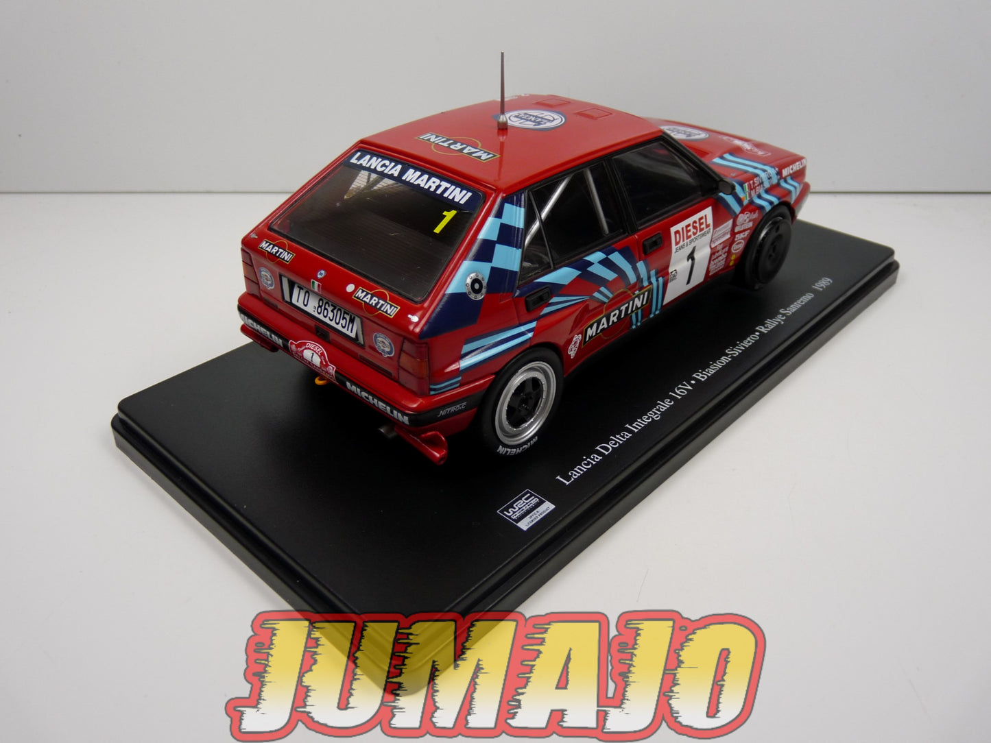 RVQ13 Voiture Rallye 1/24 SALVAT Models : LANCIA Delta Integrale 16V 1989 #1 Biasion