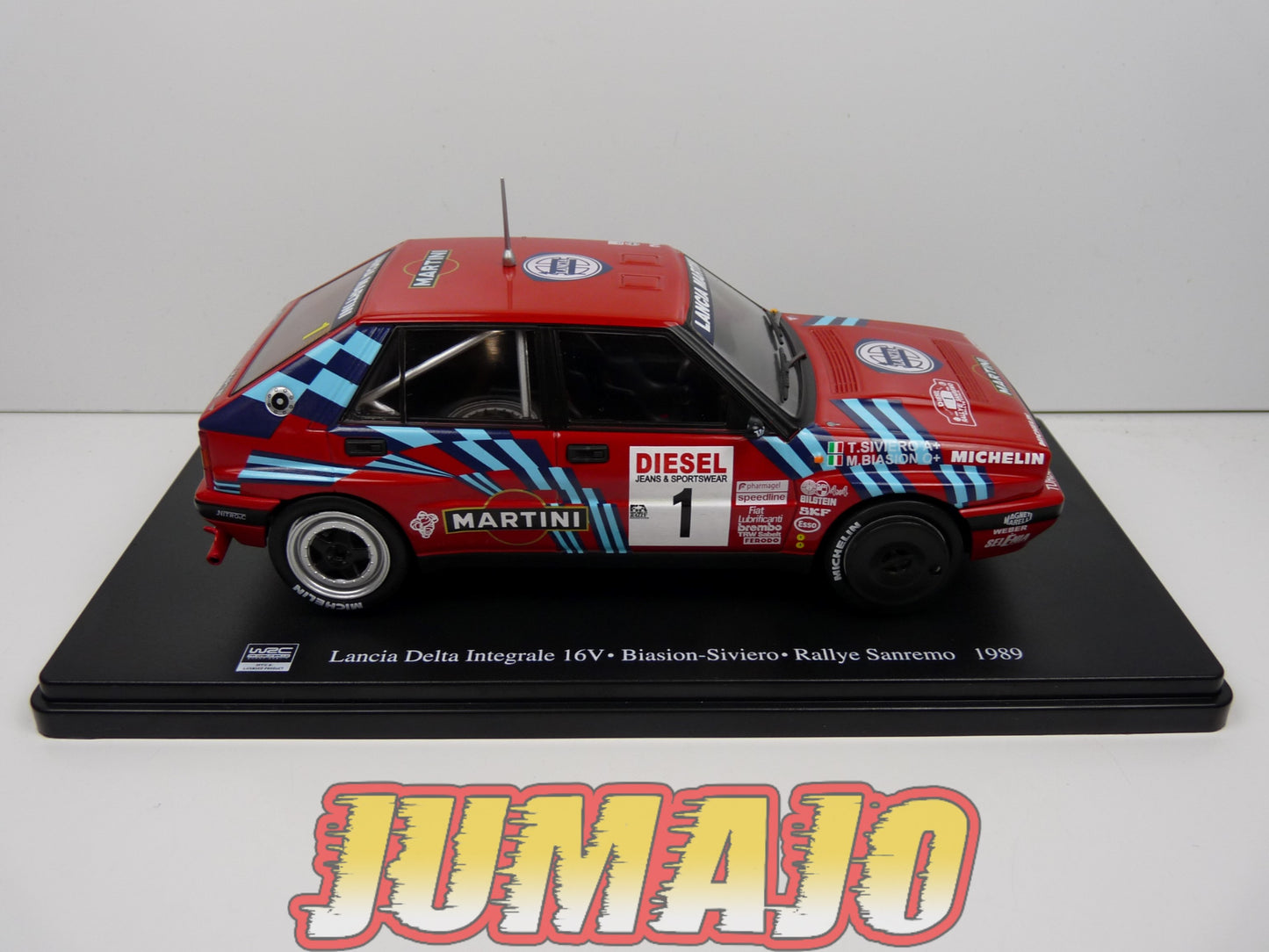 RVQ13 Voiture Rallye 1/24 SALVAT Models : LANCIA Delta Integrale 16V 1989 #1 Biasion