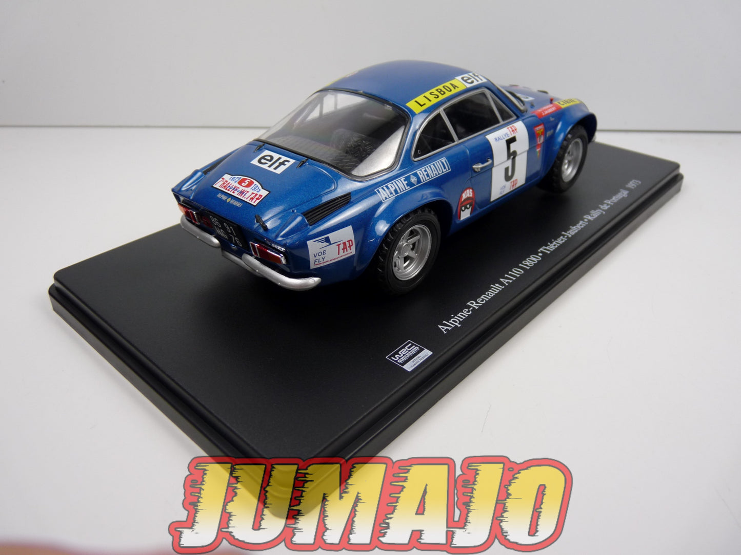 RVQ15 Voiture Rallye 1/24 SALVAT Models : RENAULT Alpine A110 1800 1973 #5 Thérier Jaubert
