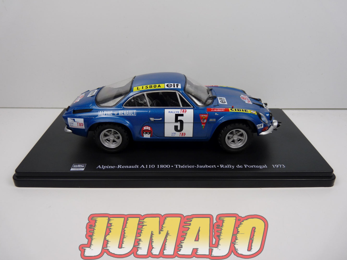 RVQ15 Voiture Rallye 1/24 SALVAT Models : RENAULT Alpine A110 1800 1973 #5 Thérier Jaubert
