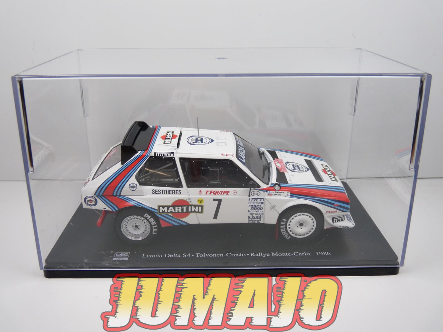 RVQ19 Voiture Rallye 1/24 SALVAT Models : LANCIA Delta S4 1986 #7 Toivonen