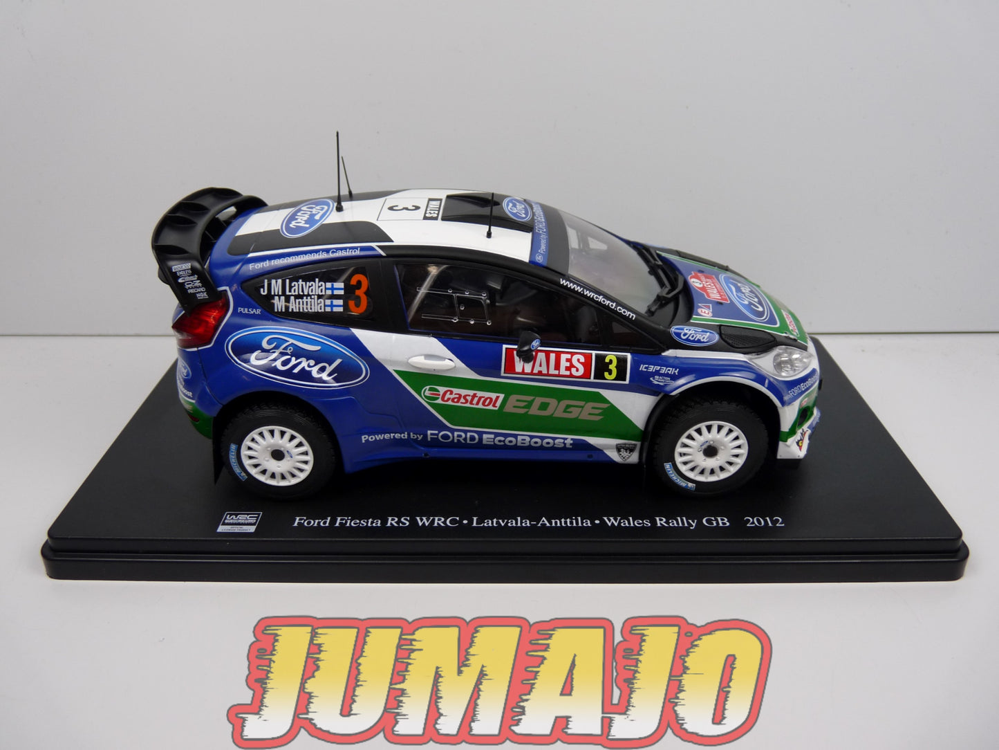 RVQ20 Voiture Rallye 1/24 SALVAT Models : FORD Fiesta RS WRC 2012 #3 Latvala