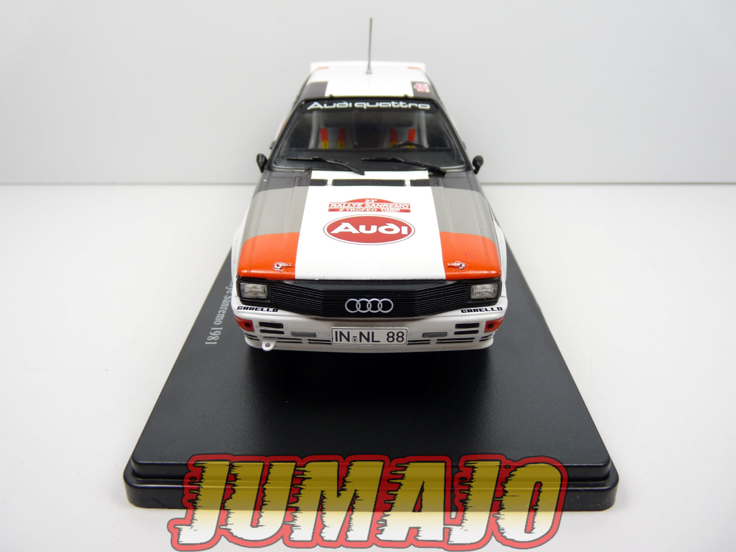 RVQ22 Voiture Rallye 1/24 SALVAT Models : AUDI Quattro A1 1981 #14 Mouton Pons