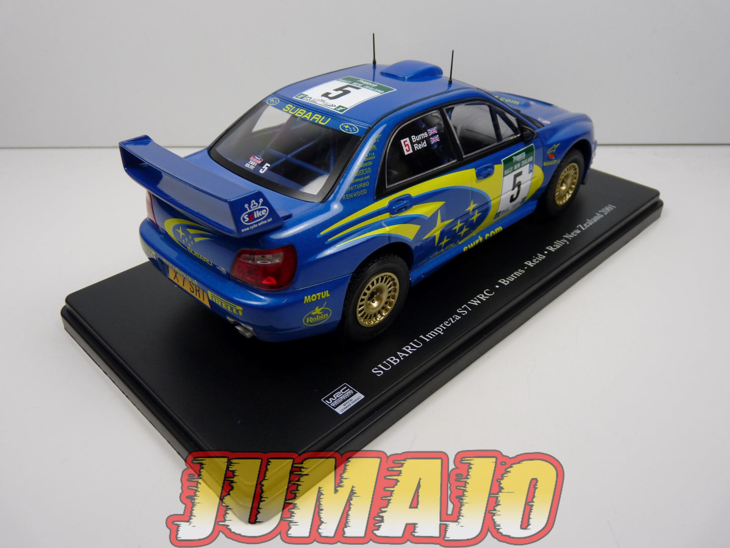 RVQ28 Voiture Rallye 1/24 SALVAT Models : SUBARU Impreza S7 WRC 2001 #5 Burns