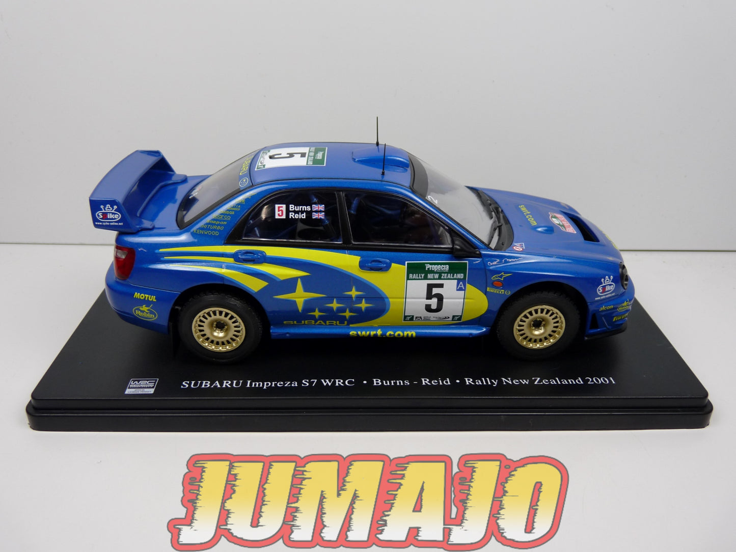 RVQ28 Voiture Rallye 1/24 SALVAT Models : SUBARU Impreza S7 WRC 2001 #5 Burns