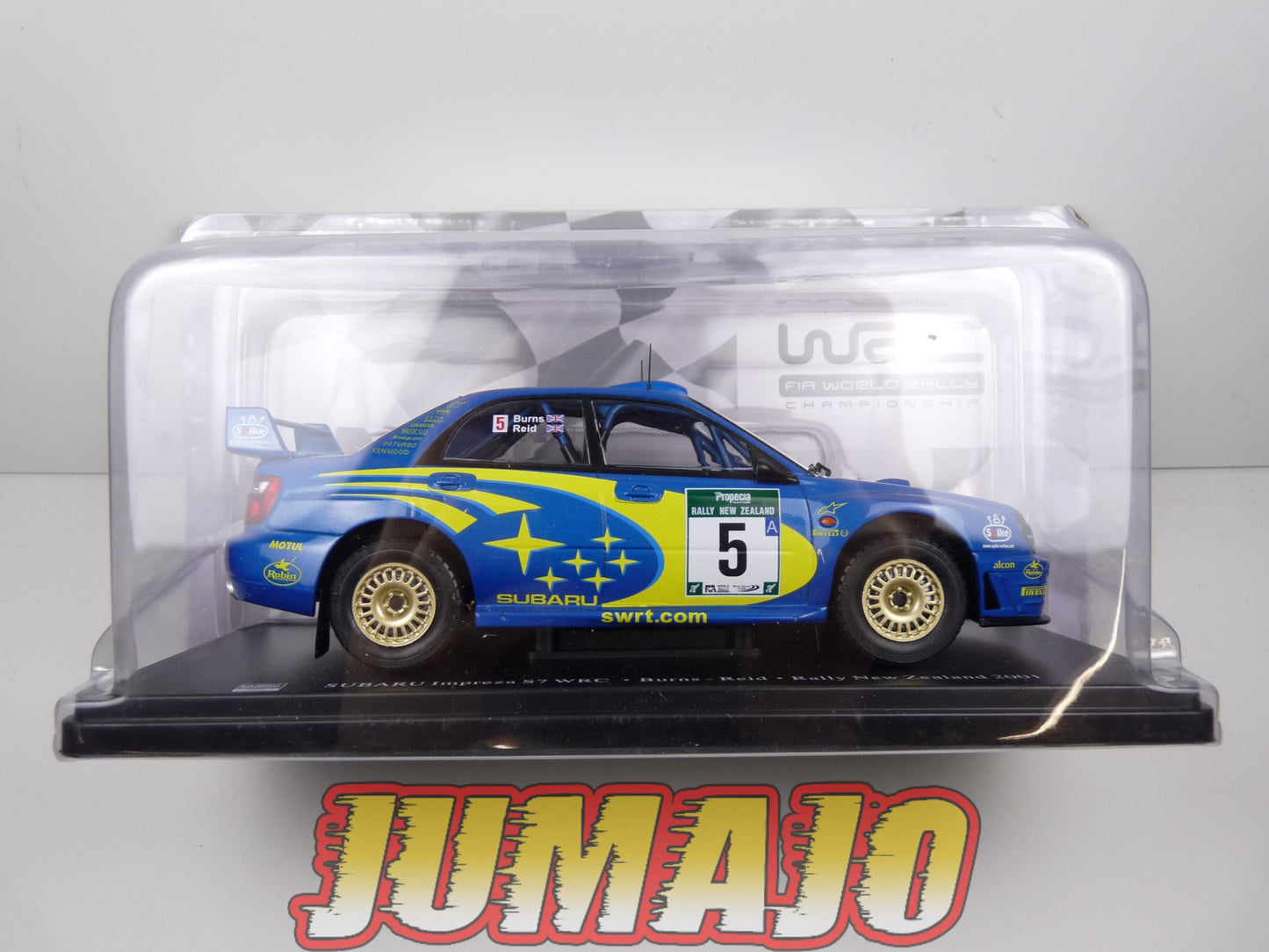 RVQ28 Voiture Rallye 1/24 SALVAT Models : SUBARU Impreza S7 WRC 2001 #5 Burns