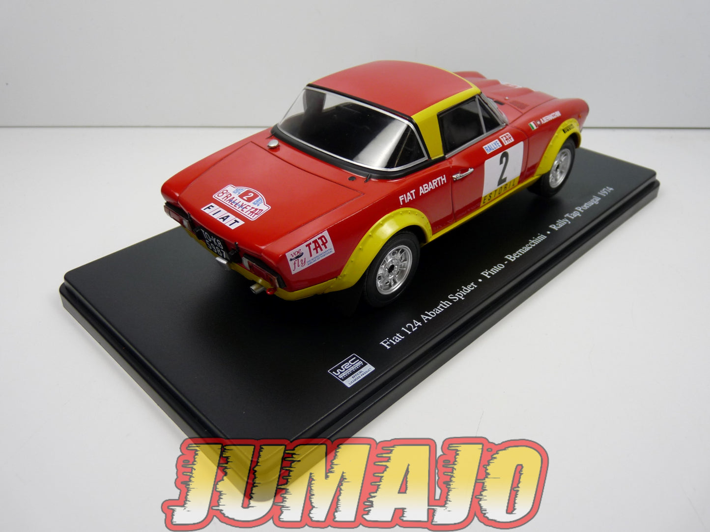 RVQ30 Voiture Rallye 1/24 SALVAT Models : FIAT 124 Abarth Spider 1974 #2 Pinto
