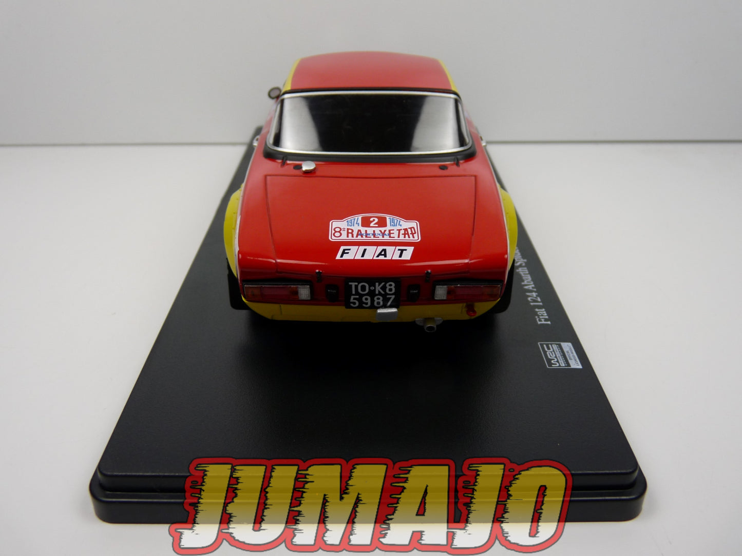 RVQ30 Voiture Rallye 1/24 SALVAT Models : FIAT 124 Abarth Spider 1974 #2 Pinto